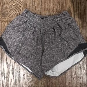 Grey Lululemon Hotty Hot Shorts